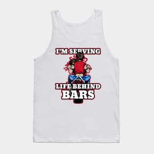 Biker Female I'm Serving life Behind Bars Tank Top